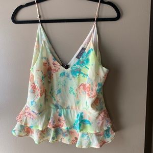ASTR peplum floral top